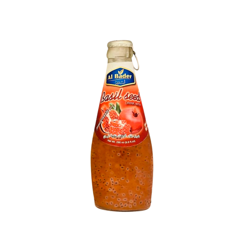 مشروب بذور الريحان بنكهة الرمان